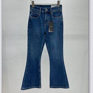 rag & bone High-Rise Straight Leg Jeans - Medium Wash